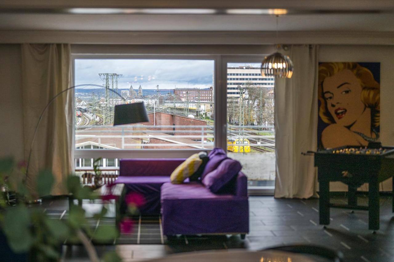 Pop Art Loft Ueber Den Daechern Von Koblenz Koblenc Exteriér fotografie